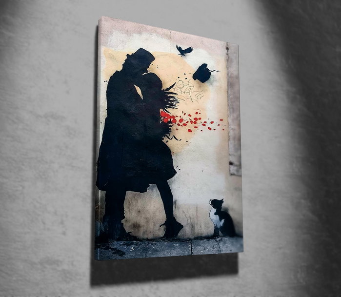 Wallity Lienzo Decorativo Banksy WY04 70 x 100 cm